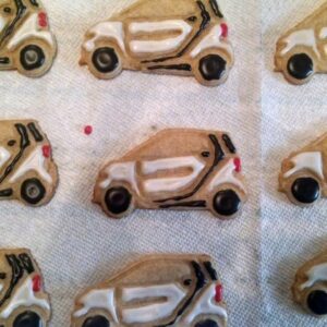 Smart Car Cookie Cutter for Baking Fondant Biscuits Clay Crafts Cake Decorating Small Vehicle Shape Kitchen Tool for Kids Activities Transportation Projects School Events and Creative