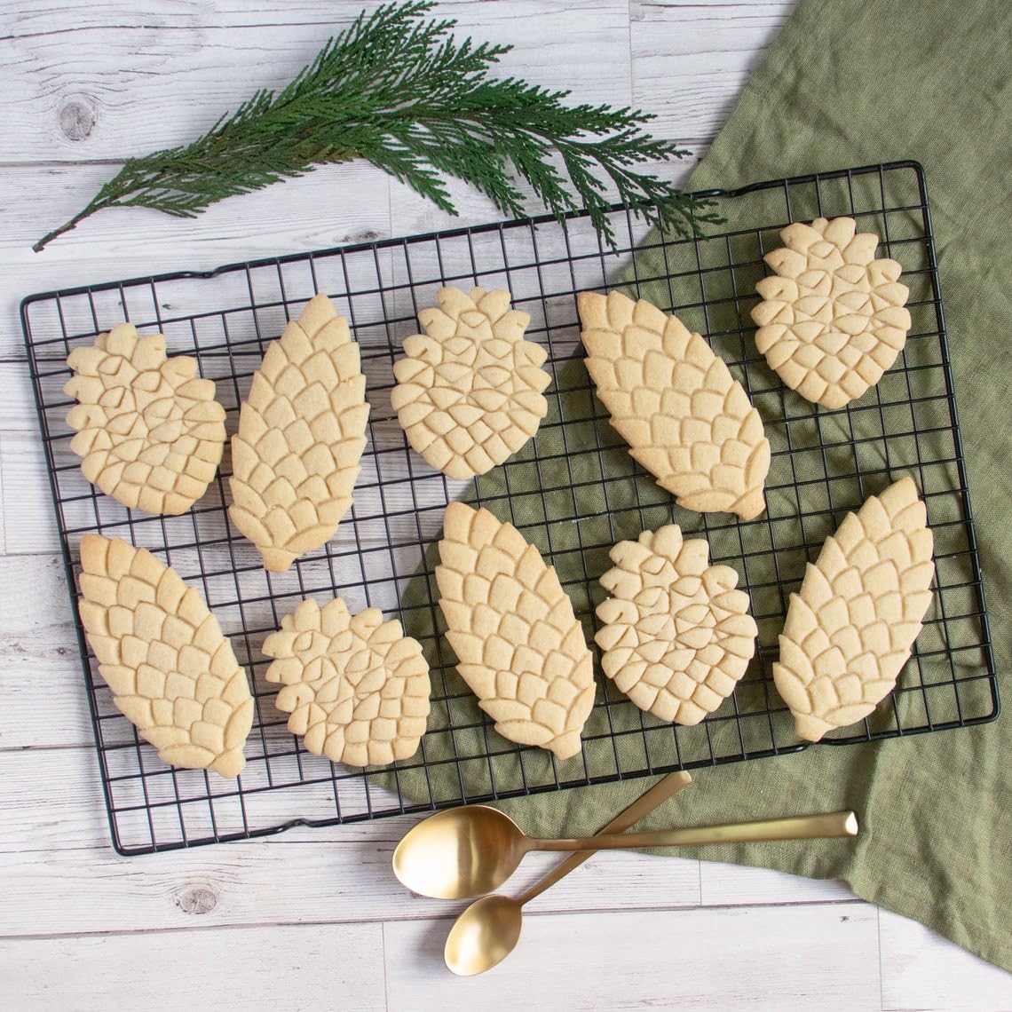 Monterey Pine Cone Cookie Cutter Christmas Party Biscuits Baking Holiday Wreath Decorations Fondant Clay Crafts Winter Festive Treats Seasonal Celebration Ornaments (ONLY MONTEREY PINE CONE) - Image 4
