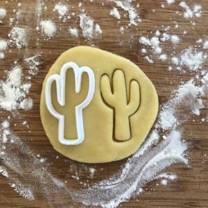 Black Cactus Cookie Cutter Plant Shape for Baking Polymer Clay Earrings Jewelry Making Fondant Crafts Mini Cookie Cutter Plant Lover Gift DIY Party Favor Kitchen Tool