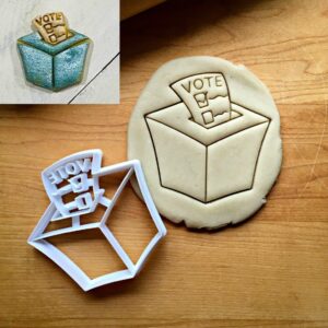 Ballot Box Cookie Cutter, Suitable Size – Perfect for Election or Voting-Themed Cookies – Dishwasher Safe – Made in India