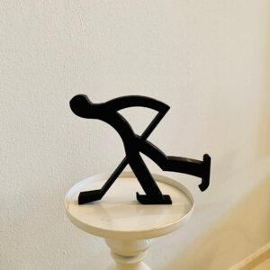 Minimalist Ice Hockey Player Sculpture - Sport Art for Home Decor, Birthday Gifts, and Tabletop Displays, Inspired by the games