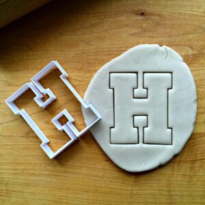 Safe Made Alphabet Durable Crafts & Tool Letter & India for Standard Multiple Cutter Dishwasher Cookie Baking in Sizes Cakes, Options Cookie H Cookies Varsity Ideal