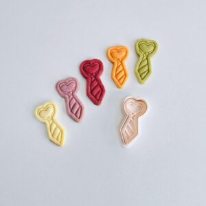 Black Tie Cookie Cutter Neck Tie Shape Biscuit Cutter Stamp Set for Fathers Day Baking Cookies Fondant Clay Craft Tool for Homemade Gifts Party Desserts and Kitchen Activities