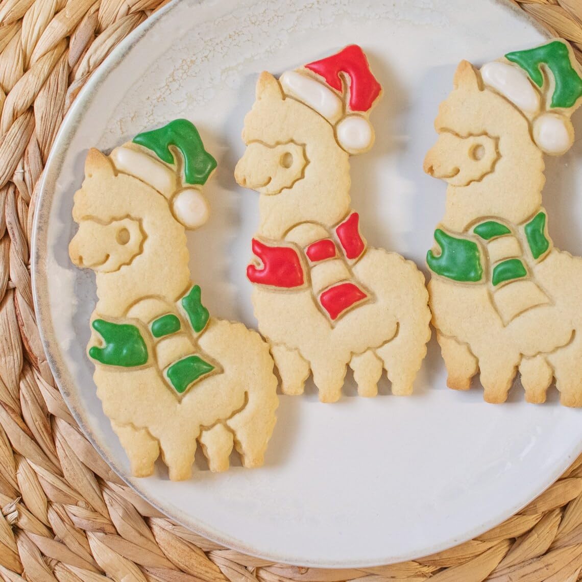 Holiday Alpaca Cookie Cutter - Festive Farm Animal Shape for Christmas Winter Parties - Image 3