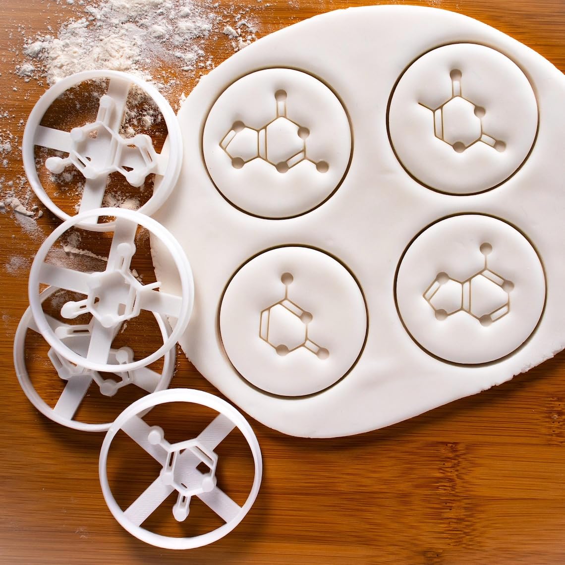 ATCG Thymine Cookie Cutter Design 4 for Nucleobase Molecular Biology DNA Genetics Biscuit Cutter Medical Science Microbiology Chemistry Educational Baking Tool STEM Learning (ONLY DESIGN 4) - Image 2