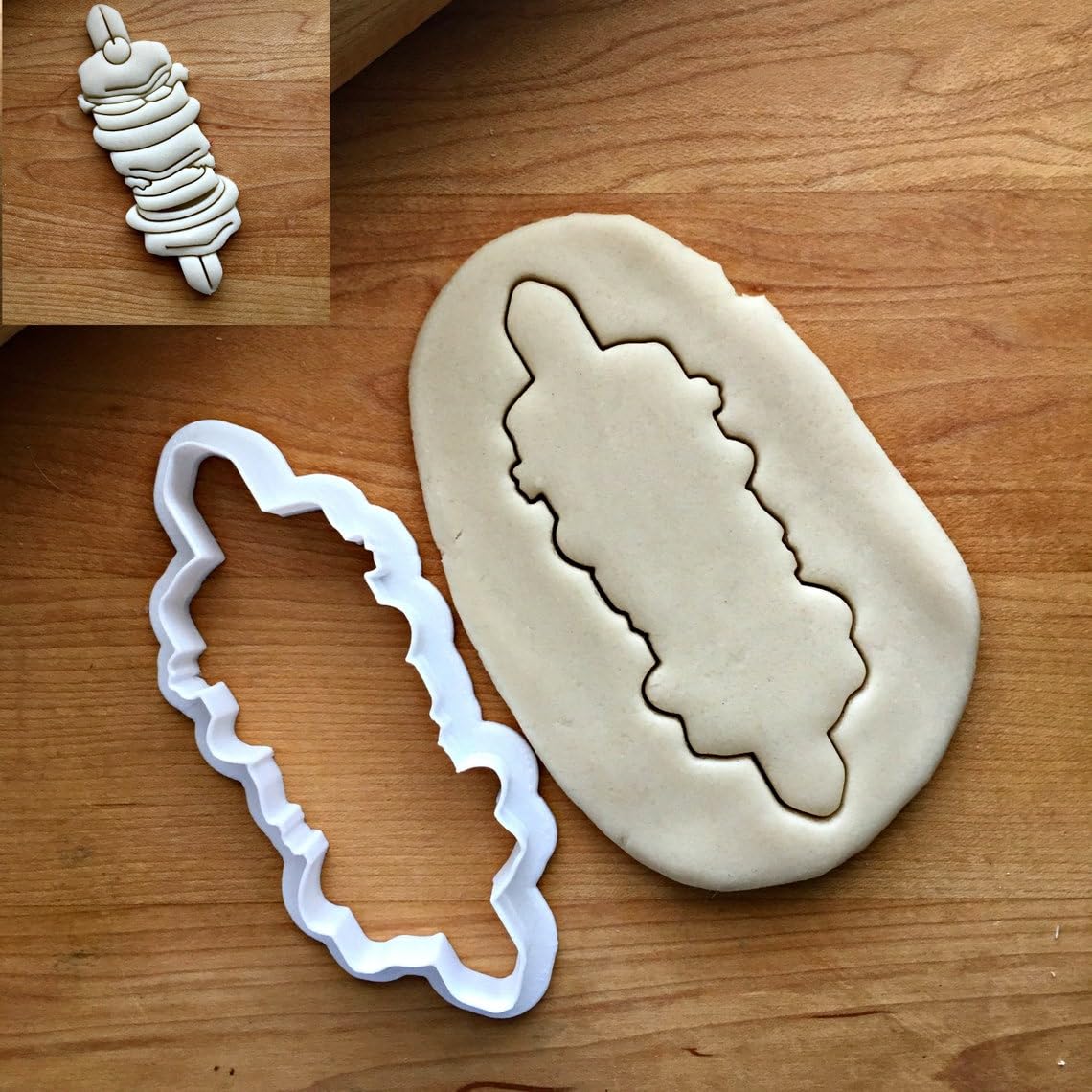 Cookie Shish Kabob Cookie Cutter Multi Size for Fun BBQ Themed Baking Food Shaped Decoration Tool for Kids Party Snacks Made in India Reusable Durable Cookie Baking Accessory