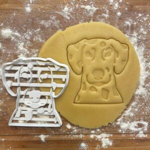 Black Dalmatian Face Cookie Cutter Dog Biscuit Shape Gift Idea for Dog Lovers Baking Cookies Fondant Polymer Clay Cutter for Handmade Crafts and Dalmatian Dog Mom Gifts Treats Decor Kit