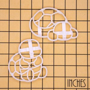 Sleeping Baby Tortoise and Happy Baby Tortoise cookie cutter