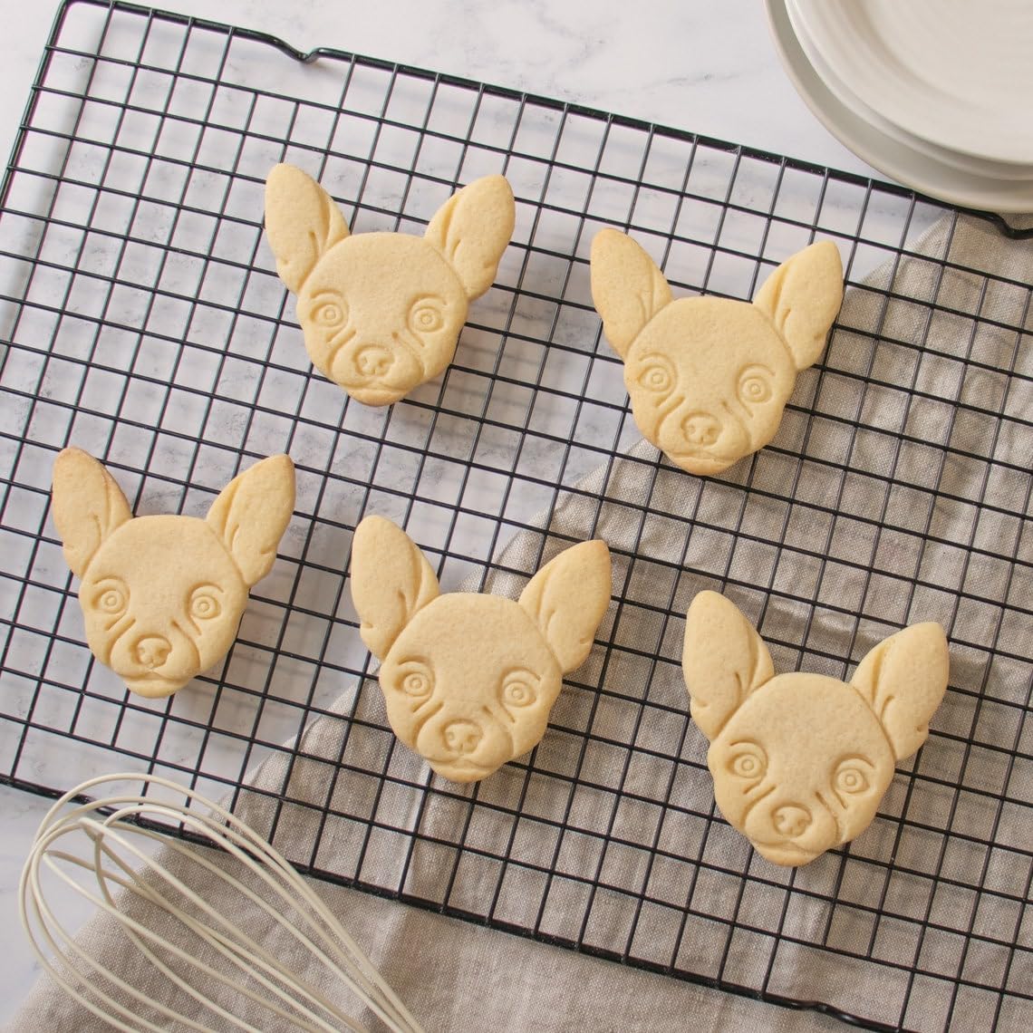 Chihuahua Face Cookie Cutter � Perfect for Baking Dog-Shaped Treats, Pet Lover Gifts, Animal-Themed Desserts, Dog Party Essentials, Cute Cookie Mold for Dog Lovers and Animal Fans (ONLY FACE) - Image 2