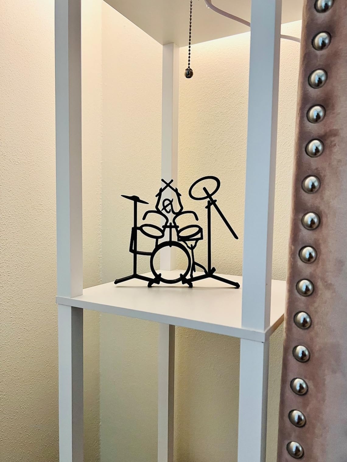 Rock Music Drummer: Minimalist Statue Tabletop Figure, Ideal Bookshelf and Windowsill Sculpture, and Birthday Present - Image 5