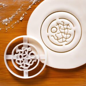 Golgi Apparatus Cookie Cookie Cutter Design 2 Human Cell Organelle Science Themed Party Baking Biscuit Dough Cutter Educational Biology Classroom Tools STEM Activities Student (ONLY DESIGN 2)