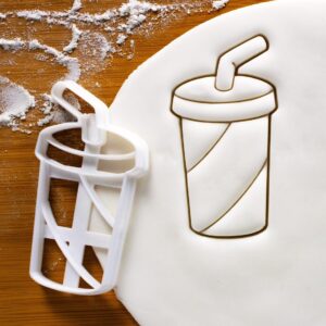 Colddrink Cookie Cutter � Refreshing Beverage Glass Biscuit Mold for Summer Parties, Carnival, Movie Night, Kids Baking Tool, Fondant Clay Cutter Creative Kitchen Accessory Bakers (ONLY DRINK)