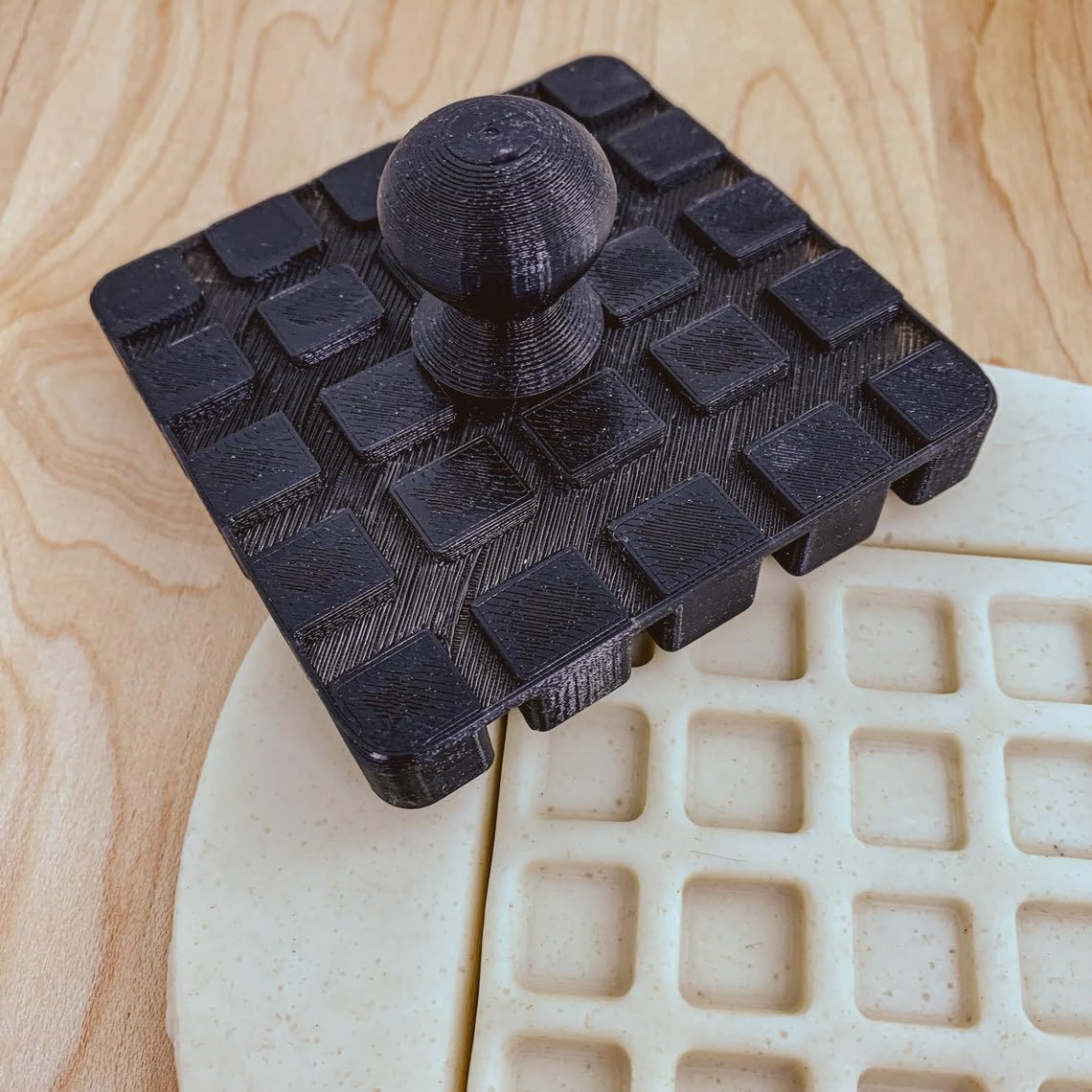 Waffle Cookie Cutter and Stamp Cookie for Fondant, Clay Crafting, Baking, Breakfast-Themed Parties, Brunch Events, Creative Cake Decorating, and Edible Art in India - Image 4