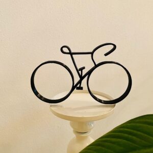 Minimalist Cycle Bike Statue: Statue Shelf Sitter for Home Decor, Tabletop Present, Sport Enthusiasts, Housewarming, and Birthday Gift