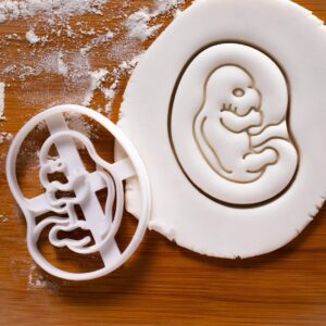 7 Week Fetal Development Cookie Cutter Cookie for Pregnancy Announcement Ultrasound Scan Baby Shower Medical Obstetrics Gynecology Midwife Birth Celebration Baking Tool India (ONLY 7 Week)