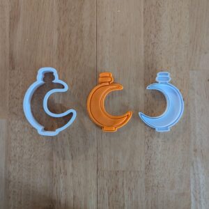 Black Potion Bottle Cookie Cutter and Stamp Set for Baking Fondant Biscuits Clay Crafts Halloween Magic Theme Cake Decorating Party Supplies Kids Activities and Creative DIY Spell Craft