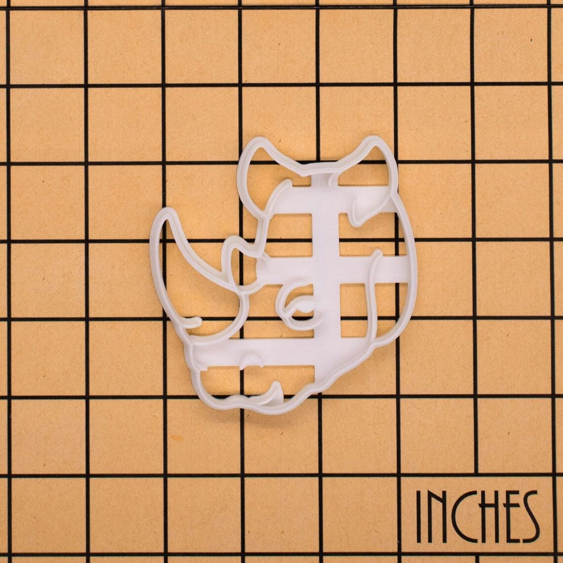 Rhinoceros Head Cookie Cutter Biscuit Mold Safari Conservation Events Zoo Animal Wildlife Themed Parties Fondant and Clay Crafting Tool for Educational and Fundraising Uses (ONLY RHINOCEROS) - Image 2