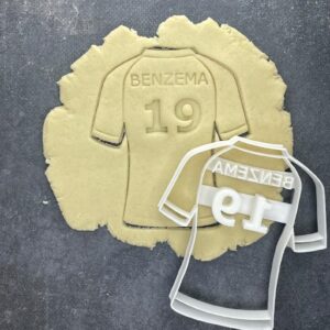 Football Jersey cookie Cookie Cutter for Personalized Name Biscuits Dough Fondant Pastry Decoration for Sports Fans Soccer Birthday Party Gifts Kids Celebration Custom Treats Baking