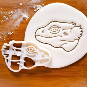 Pogona face Cookie cookie cutter biscuit cIdeal for veterinary professionals and students specializing in cold-blooded animals, offering a unique way to celebrate their profession (ONLY FACE)