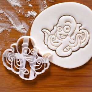 Octopus and Marine Animals Cookie Cutter Set Bake Biscuit Mold Conservation Theme Gingerbread Craft Tools Cute Ocean Animal Shapes for Baking and Decorating (ONLY OCTOPUS)
