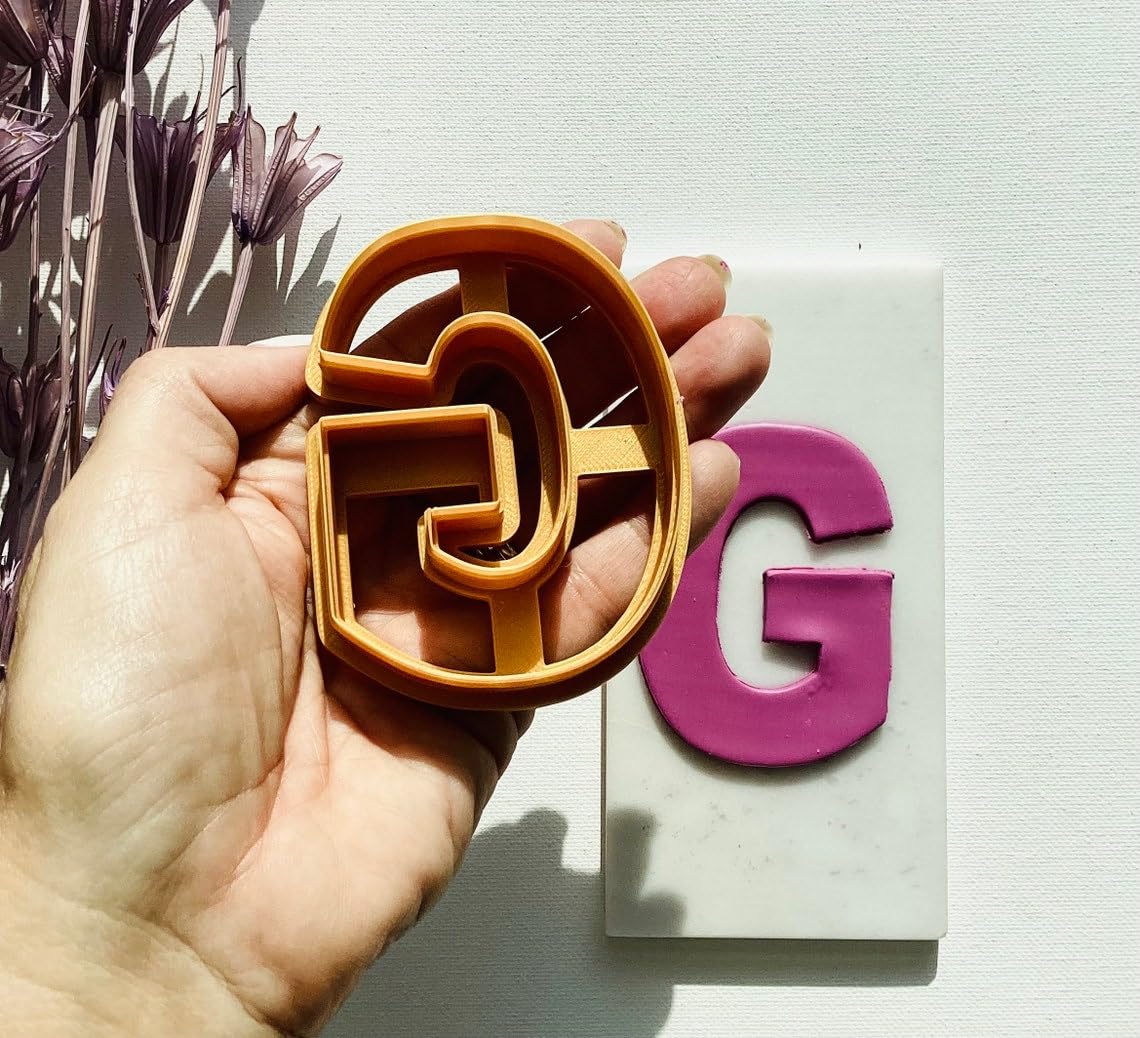 Alphabet Letter G Cookie Cutter for Fondant Polymer Clay Crafts Large Capital G Clay Cutter for Biscuit Decoration Personalized Cookies Cake Toppers Educational Baking Supplies - Image 3