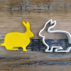 Rabbit Animal Cookie Cutter for Baking Shortbread Sugar Cookies Cake Decorating Pastry Dough Fondant Homemade Treats Spring Themed Baking Easter Biscuits Party Favors and DIY Gift Ideas