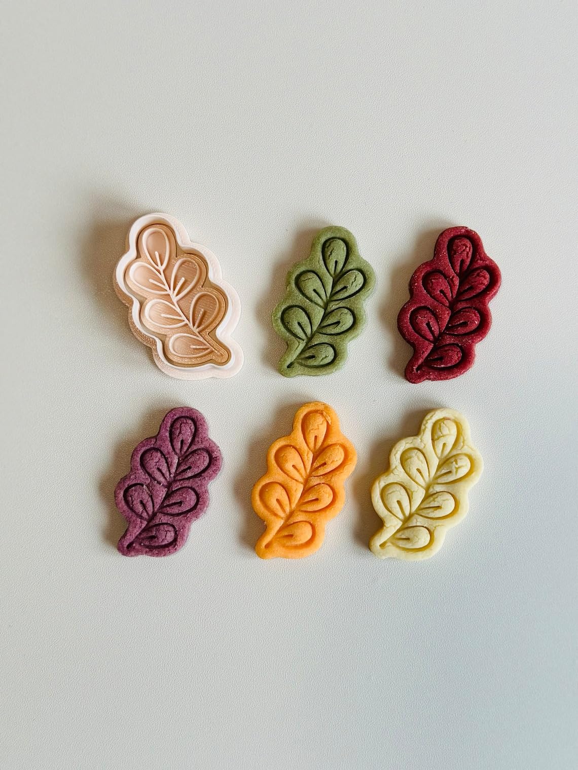 Black Leaf Cookie Cutter Stamp Set Spring Greenery Eucalyptus Leaf Shape Baking Tool for Cookies Fondant Clay Treats Creative Dessert Making for Parties Home Baking and Everyday Use - Image 3