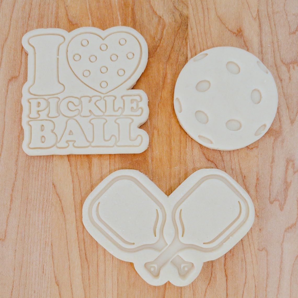Pickleball Rackets Cookie Cutter and Fondant Embosser Stamp Set for Sports Parties, Pickleball-Themed Baking and Crafting, Durable Cookie Cutter and Stamp Tool Made in India - Image 7
