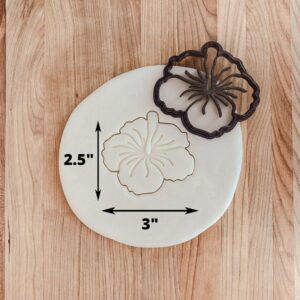 Hibiscus Flower Cookie Cutter Cookie for Fondant Clay Crafting Tropical Floral Hawaiian Themed Baking Summer Party Decor DIY Cookies and Creative Kitchen Projects in India