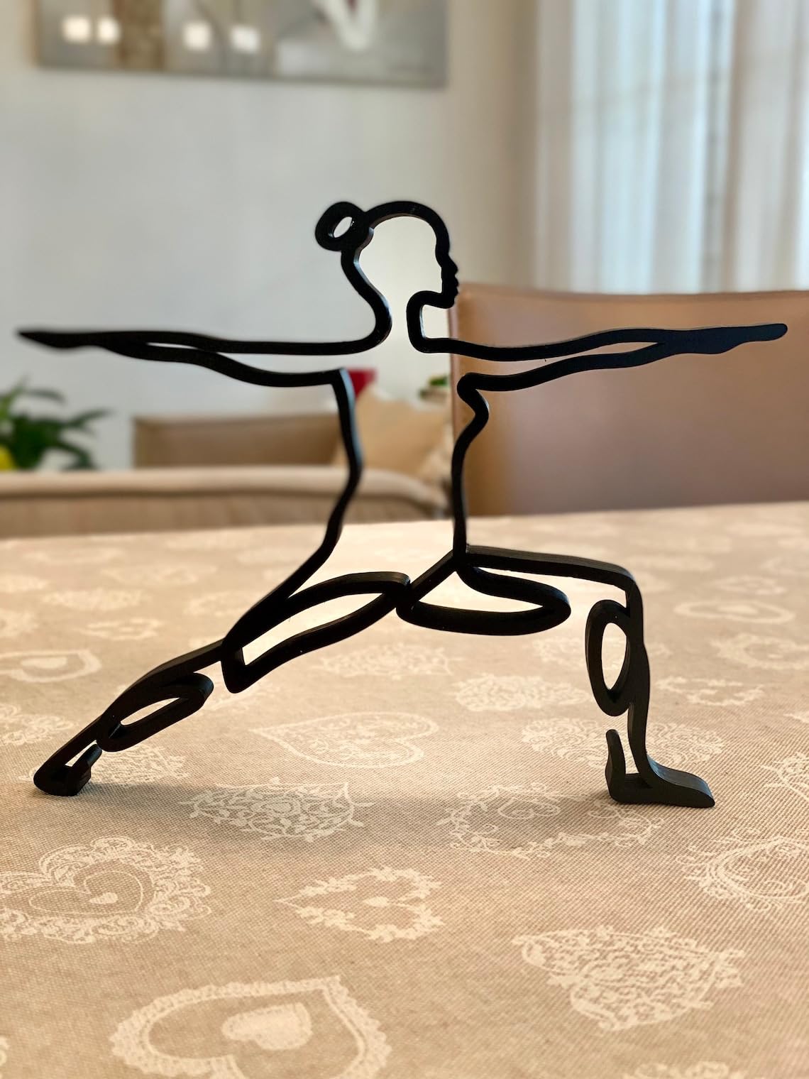Yoga and Root Chakra Poses: Minimalist Muladhara Sculpture - Tabletop Statue Figure for Home Decor, Shelf Sitter, and Statue Gift - Image 4