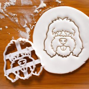 Cockapoo Face Cookie Cookie Cutter Featuring Cocker Spaniel Mini Poodle Mix Dog Breed Portrait Ideal for Baking Pet-Themed Biscuits Veterinary Adoption Drives and Dog Lover Gifts (ONLY FACE)