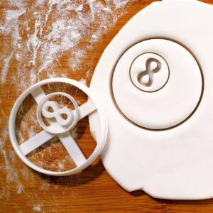 8-Ball Cookie Cutter for Billiard Cue Sports Themed Birthday Party Favors Biscuit Cutter Ideal for Pool Players Game Night Celebrations and Sports-Inspired Baking Events Treats (ONLY 8 BALL)
