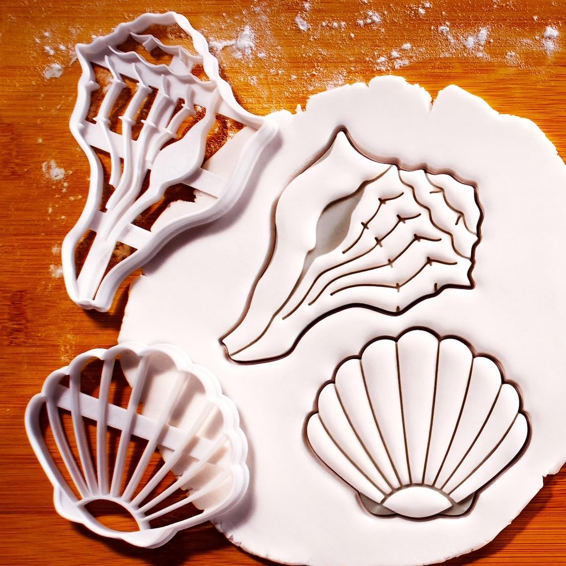 Lightning Whelk Shell Cookie Cutter Biscuit Cutter Nautical Under-the-Sea Theme Baking Tool Perfect Mermaid Parties Beach Celebrations Coastal Decor Inspired Cookie Events (ONLY WHELK SHELL) - Image 2