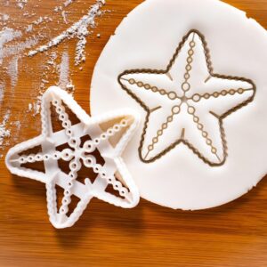 Realistic Starfish cookie cutter biscuit cutters for nautical summer beach party ocean seaside mermaid under sea themed birthday pool party baking coastal marine life (ONLY REALISTIC STARFISH)