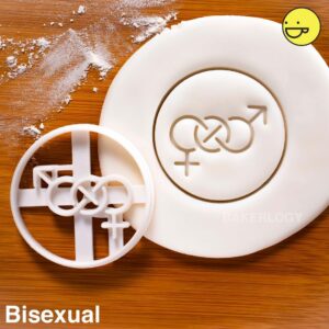 Transgender Symbol Design 5 Cookie Cookie Cutter LGBT LGBTQ Pride Month Baking Biscuits Fondant Clay Crafts Lesbian Gay Bisexual Queer Genderqueer Identity Inclusion Awareness (ONLY DESIGN 5)