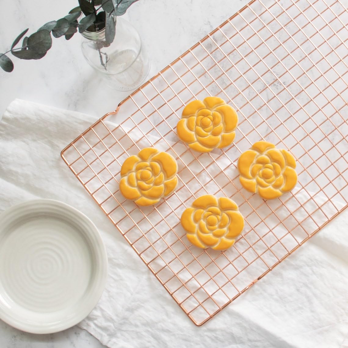 Camellia Flower Cookie Cutter | Tsubaki Biscuit Cutter for Tea Party Treats | South Korea & Japan Floral Design | Nature-Inspired Petal Shape for Baking Cookies, Fondant & Desserts (ONLY ONE) - Image 2