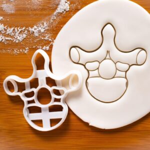 Thoracic Vertebra Cookie Cutter Medical Science Themed Baking Human Spine Anatomy Biscuit Fondant Clay Cutter for Doctor Nurse Student Birthday Party Educational Gifts (ONLY THORACIC VERTEBRA)
