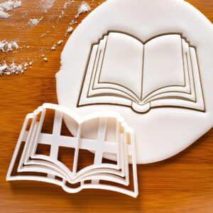 school book cookie cutter perfect for back to school party baking classroom celebrations, teacher appreciation treats, educational events and school-themed dessert creations (ONLY SCHOOL BOOK)