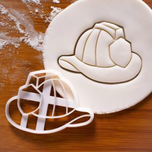Firefighter Helmet Cookie Cutter Biscuit Cutter Fireman Helmet Shape Fire Department Birthday Party Favors Fire Truck Rescue Theme Baking Tool Kids Fire Brigade Firefighters (ONLY FIRE HELMET)