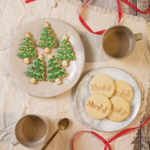 Christmas Tree and Santa with Reindeer Cookie Cutter