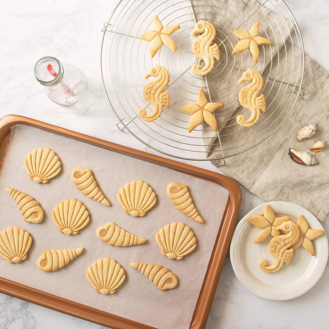 Corkscrew Snail Shell Cookie Cutter India for Beach Nautical Sea Theme Biscuits, Unique Seashell Shape Baking Tool for Ocean Parties, Marine Crafts and Coastal Cookie (ONLY CROKSCREW SNAIL) - Image 4
