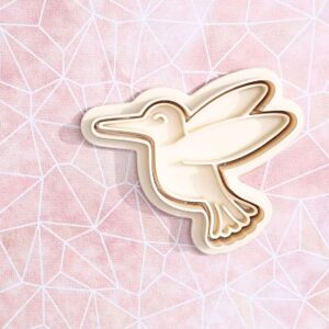 Hummingbird Cookie Cutter Set for Bird Shaped Cookies Spring Summer Party Baking Sugar Paste Fondant Decoration Cupcake Toppers Nature Theme Gifts DIY Crafts and Kids Activities