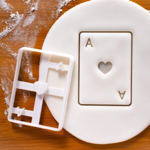 Ace of Spades Cookie Poker Card Design 4 Cookie Cutter for Biscuits Alice Adventures in Wonderland Themed Tea Party Playing Card Shape Creative Baking and Themed Celebrations (ONLY Design 4)