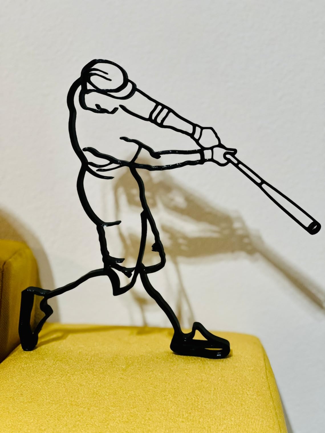 Home Run Baseball Player Figurine - Sporty Minimalist Decor for Home and Office, Ideal Christmas Gift - Image 5