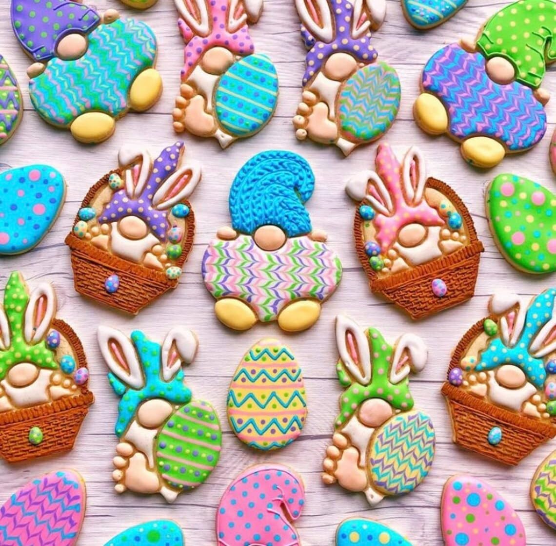 Gnome in Basket Detailed Easter Cookie Cutter India Cookie Mold for Shaping Intricate Gnome and Basket Designs Perfect for Festive Cookies Fondant Clay Decorations and Spring Holiday - Image 4