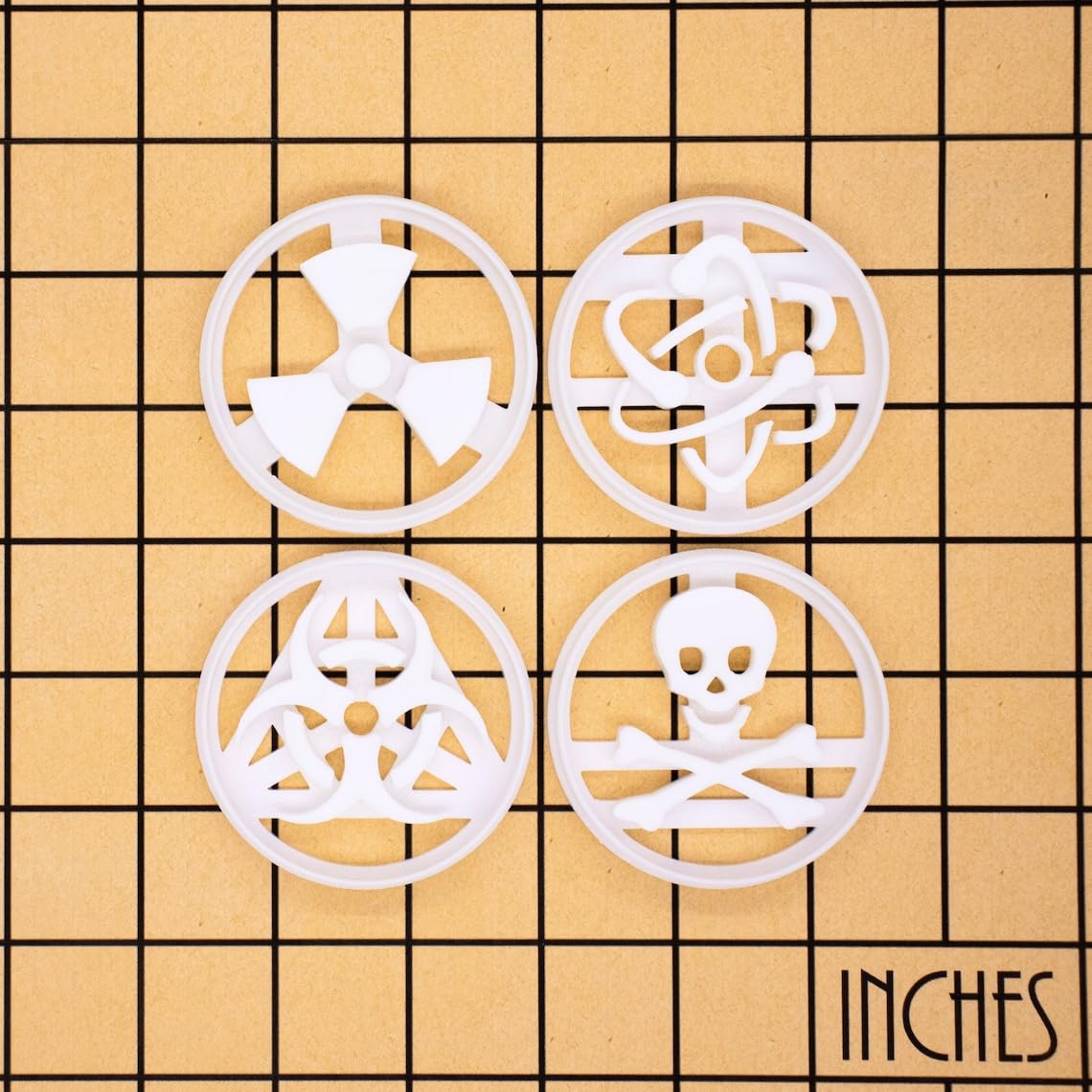 Toxic and Science Symbols Cookie Cookie Cutters for Laboratory Theme Biscuits Chemical Hazard Death Sign Shape Cookie Mold for Science Party Baking Crafts Educational Tools (ONLY ONE) - Image 4