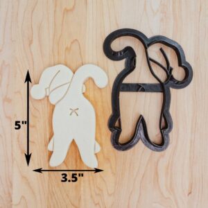 Christmas Holiday Hat Cat Butt Cookie Cutter Cookie, Funny Cat Bum Cookie Mold for Kitty Fundraiser Baking, Fondant or Clay Crafts, Pet Lover Gift Idea, Made in India