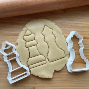 Set of 2 Queen Chess Piece Cookie Cutters Cookie - Suitable Size - Made in India - Chess-Themed Molds for Baking, Game Night Treats & Creative Activities