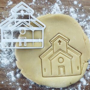 Black Church Cookie Cutter Baptism First Communion Praying Religious Cookies Nativity Scene Christmas Angel Pastry Fondant Dough Biscuit Baking Tool