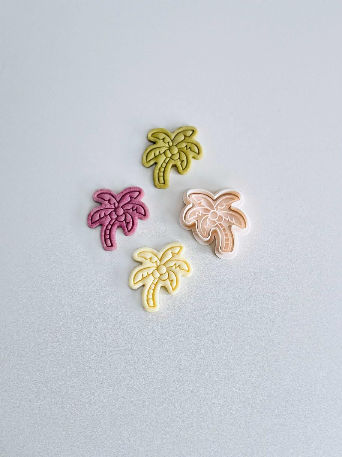 Black Palm Tree Cookie Cutter cookie Tropical Palm Tree Cookie Cutter Stamp Set Summer Tree Shape Fondant Molds for Cookies Pastries Cupcakes Biscuits Dessert Baking Tool for Beach